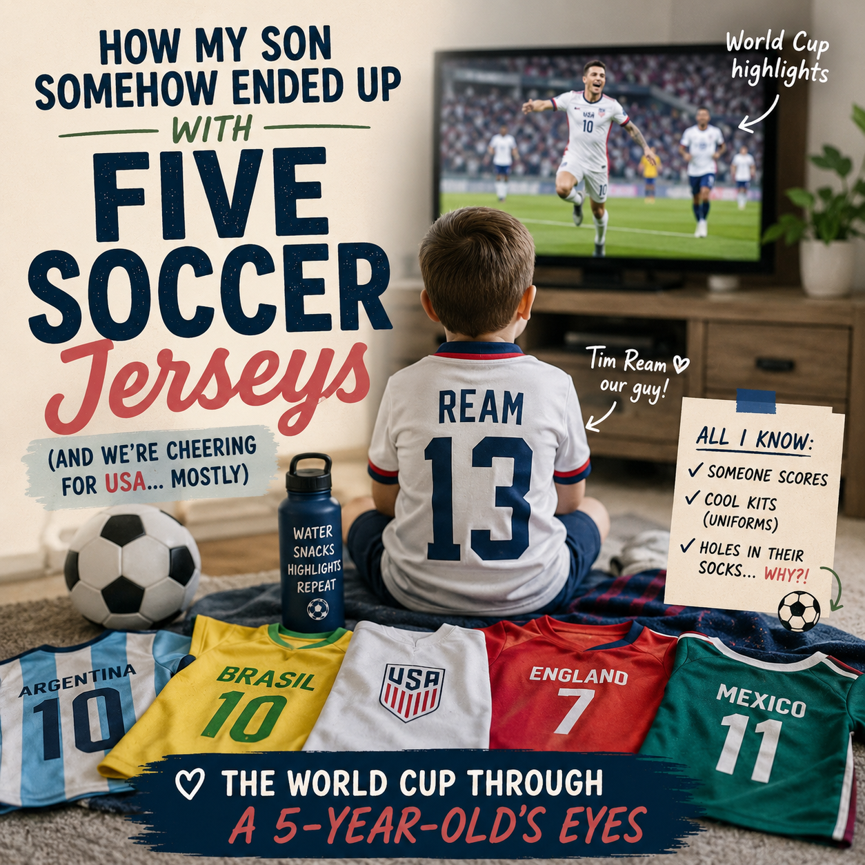 How My Son Somehow Ended Up With Five Different Soccer Jerseys